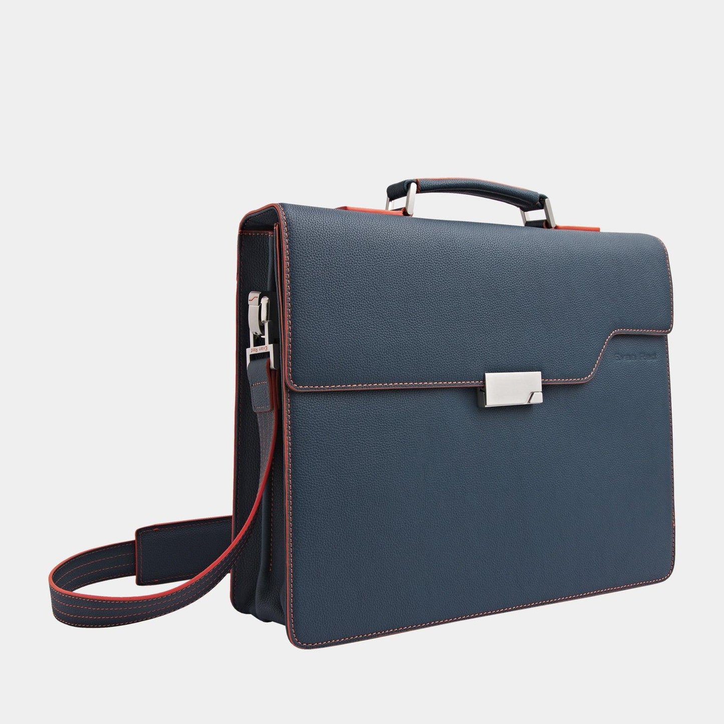 Amsterdam Briefcase Briefcase Amsterdam Evan Red Petrol Blue 